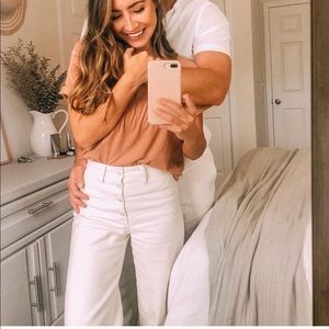 Madewell wide leg canvas style pants